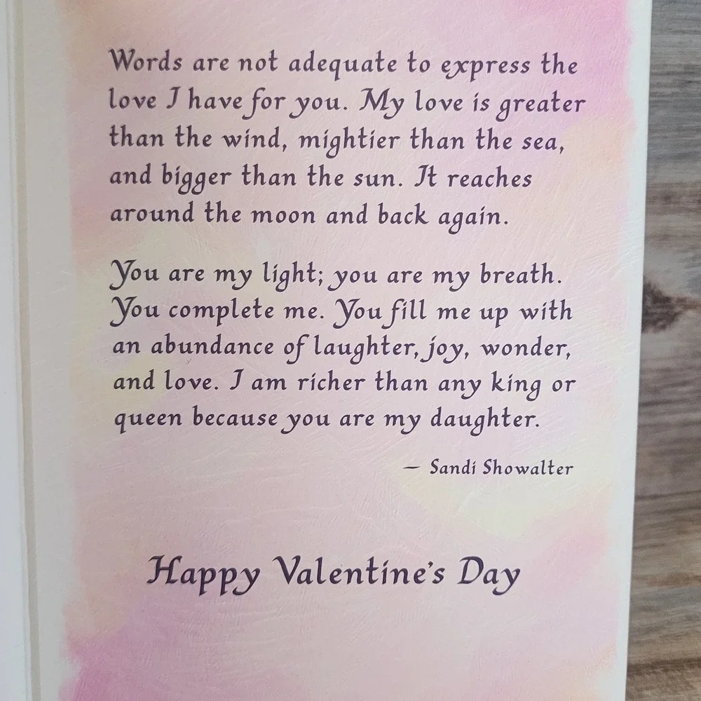 Blue Mountain Arts Daughter Valentine Card Sandi Showalter Watercolor Butterfly